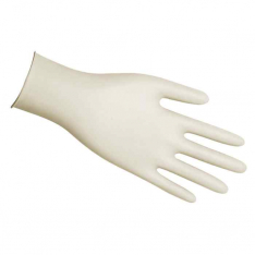 MCR SAFETY 5055M, MED. 5MIL POWDER FREE LATEX GLOVES INDUSTRIAL
